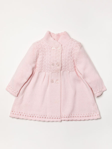 Baby Girls baby pink knitted coat