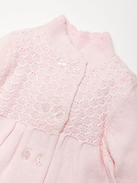 Baby Girls baby pink knitted coat