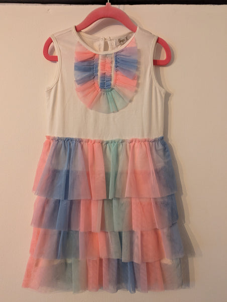 Girl's Rainbow Tutu Party Dress