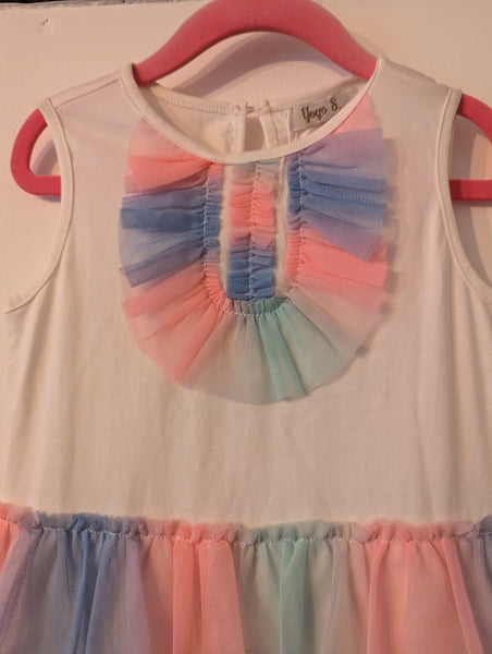 Girl's Rainbow Tutu Party Dress