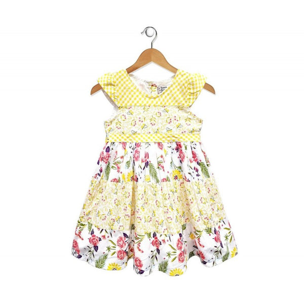 Baby Girl's Yellow Patchwork Dress
