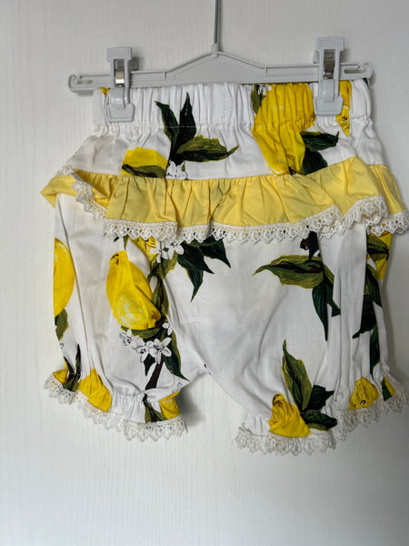 Lemon girls top & bloomers