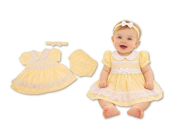 Baby girls lemon dress set