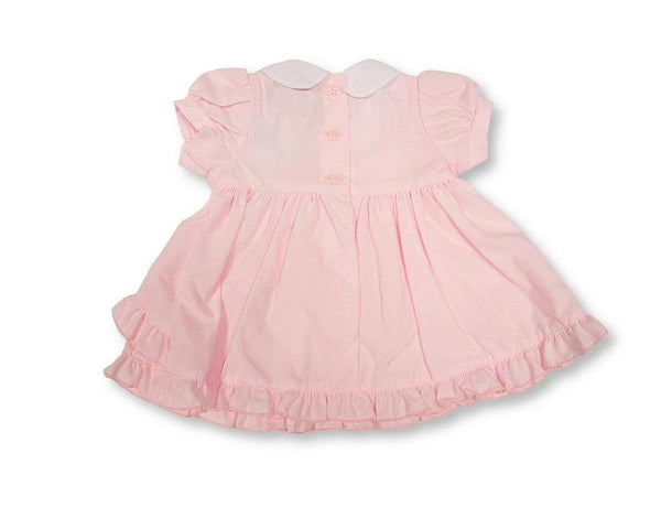 Baby girls pink dress set