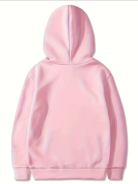 Girl's Pink Livin' the chicken Nugget Life Hoodie