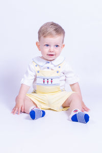 Baby Boy's Lemon Outfit Set with Soldier embroidery