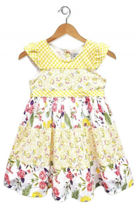 Baby Girl's Yellow Patchwork Dress