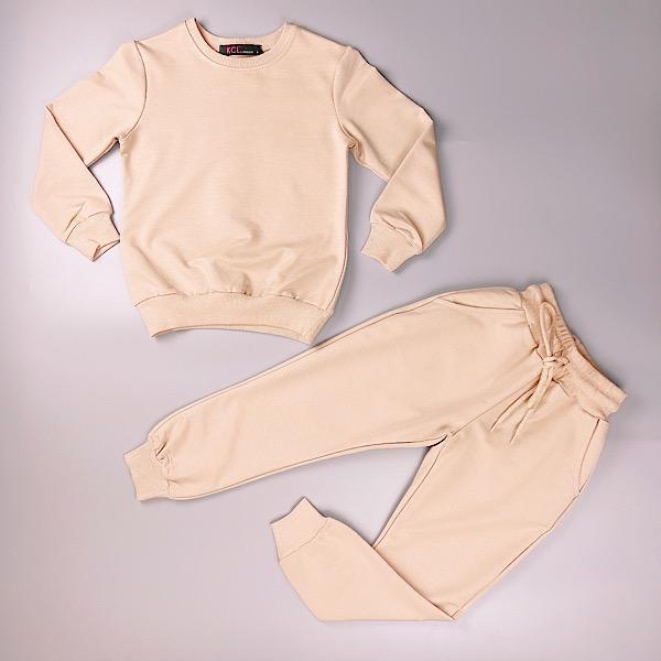 Girl's Angel Wing Tracksuit Camel colour