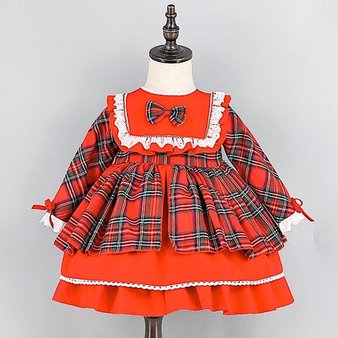 Baby Girl's Red Tartan Dress