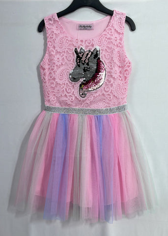 Girl's Pink Unicorn Tutu Dress